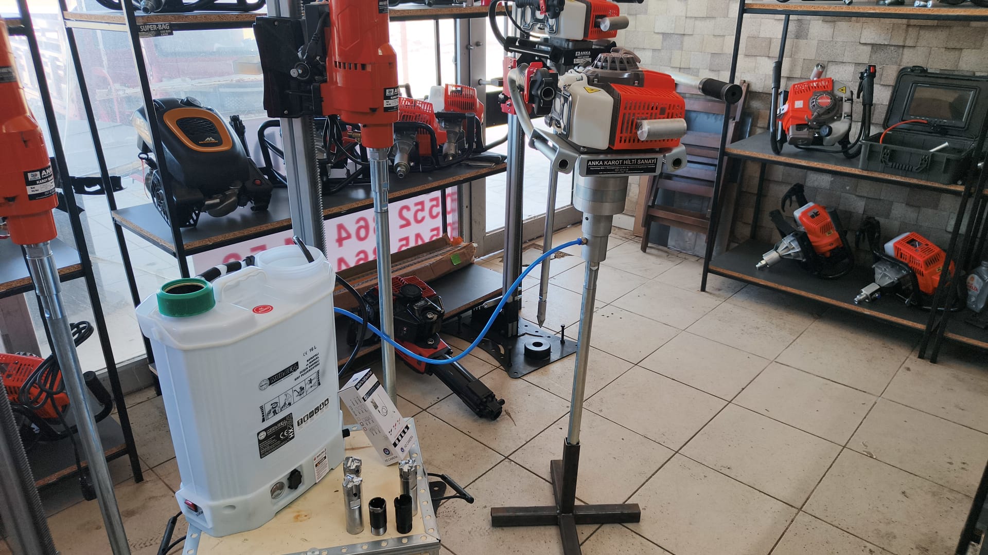 5.5 Planet Şanzıman Redüktörlü Benzinli El Sondaj Makinesi